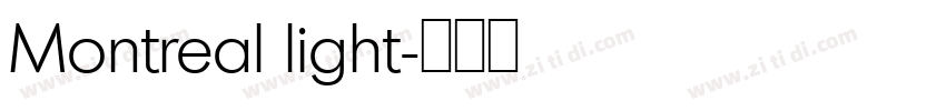 Montreal light字体转换